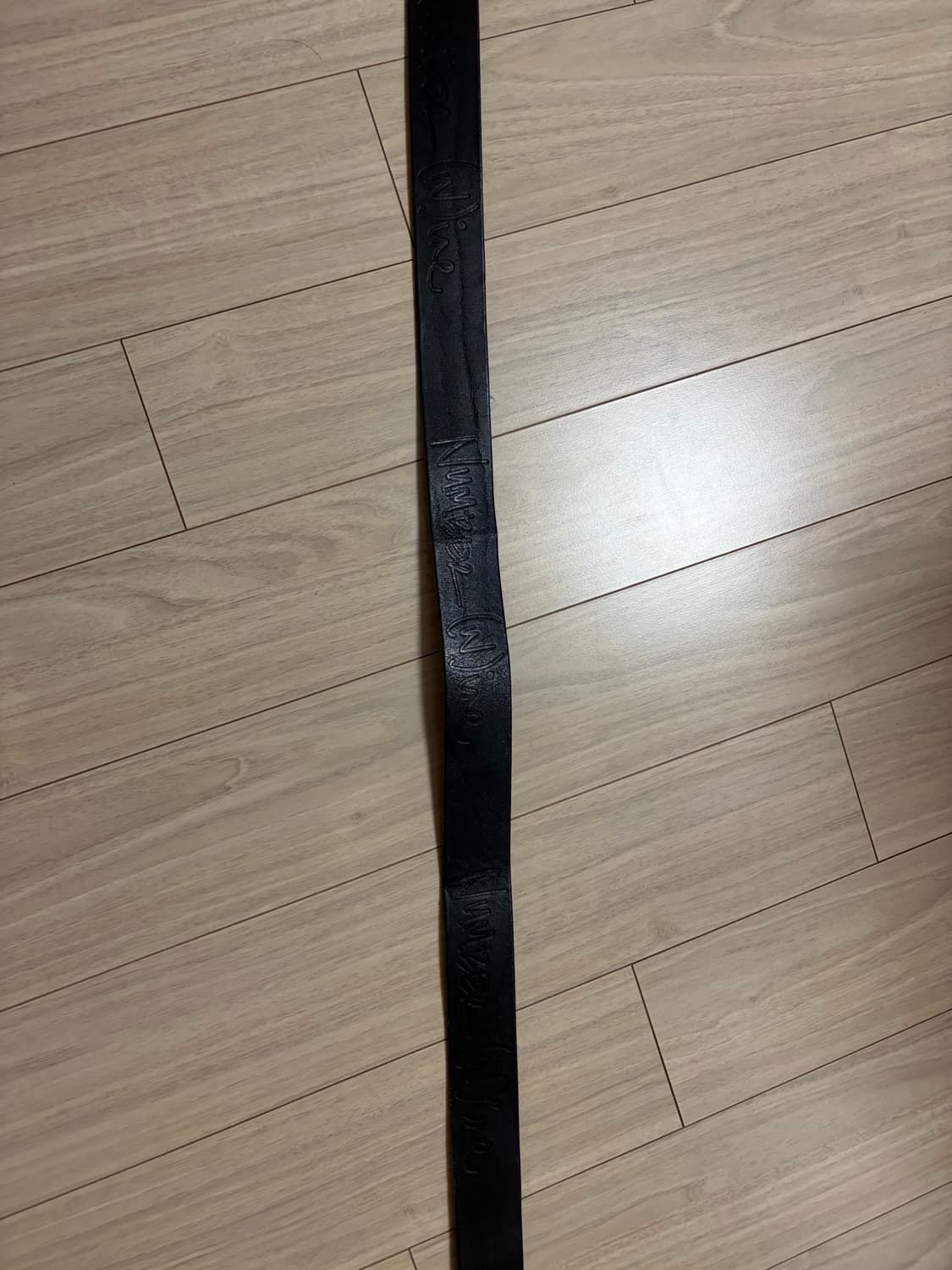 넘버나인 가죽벨트 블랙 상품이미지2