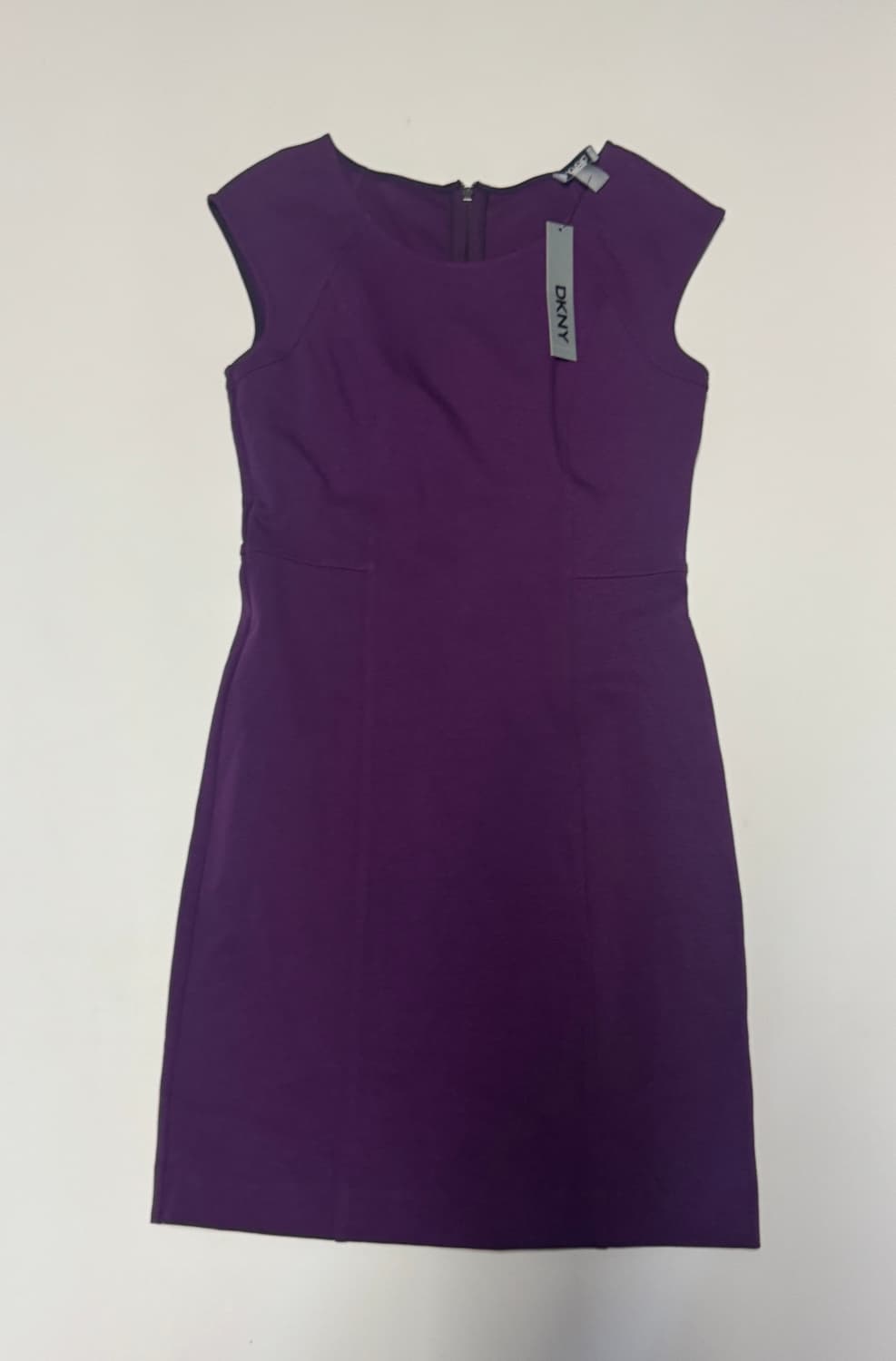 택있음!! 여성 DKNY 슬리브리스 나시 퍼플 원피스 S 상품이미지1