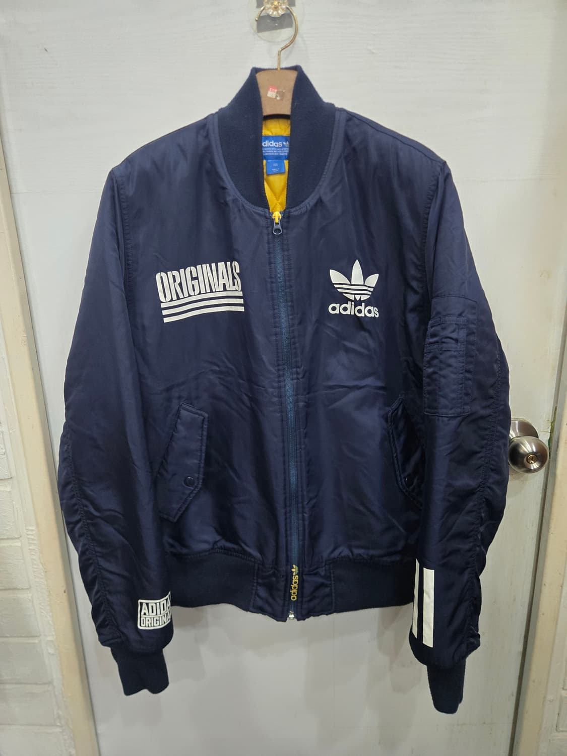 105,XL)) adidas 아디다스 오리자날 두꺼운 항공점퍼! 뜨뜻해용 상품이미지1