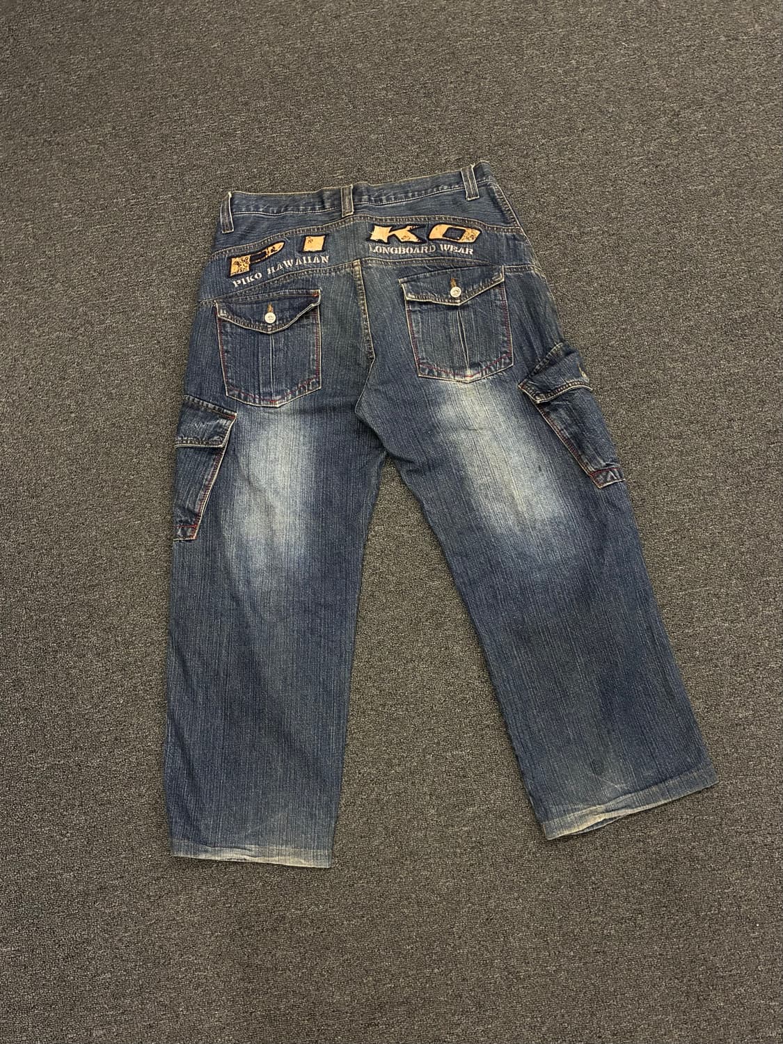 XL)Piko 빈티지 카고 데님팬츠 상품이미지1