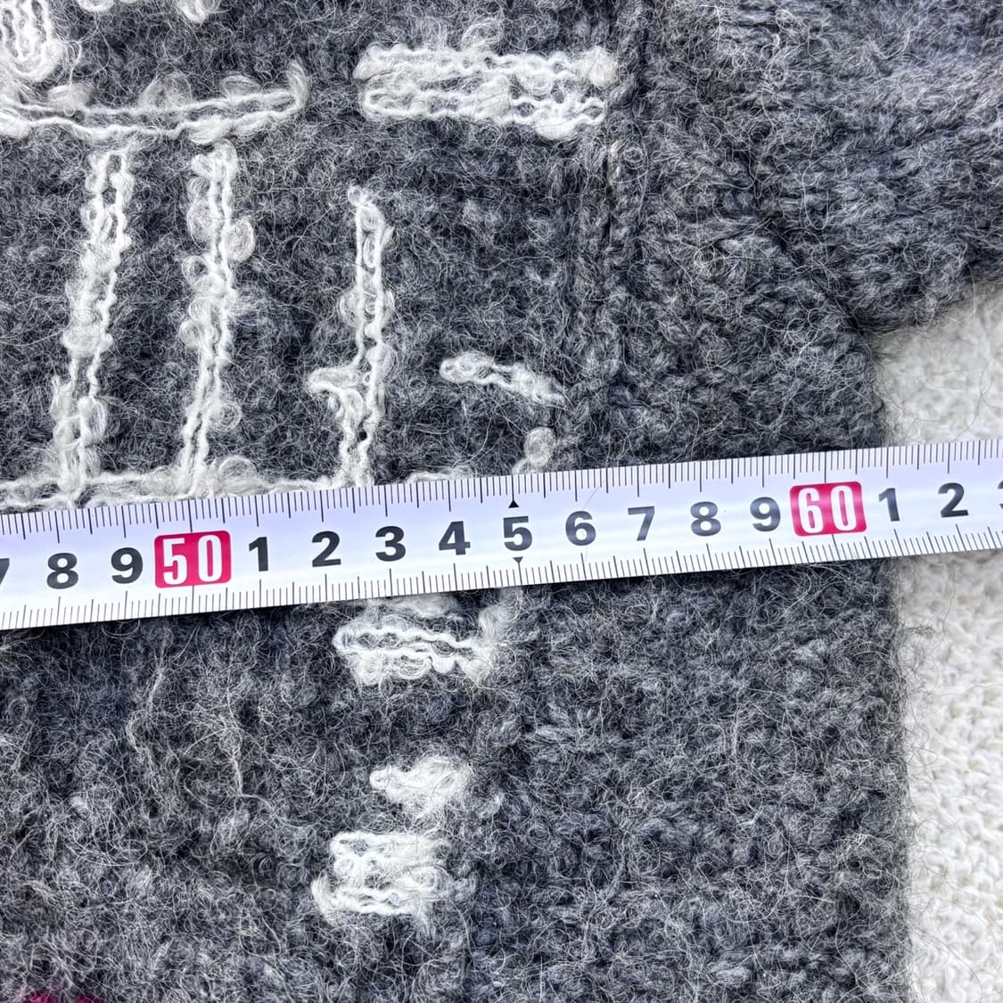 F 한섬시스템 패턴 니트 긴팔 티셔츠 0408E1 상품이미지6