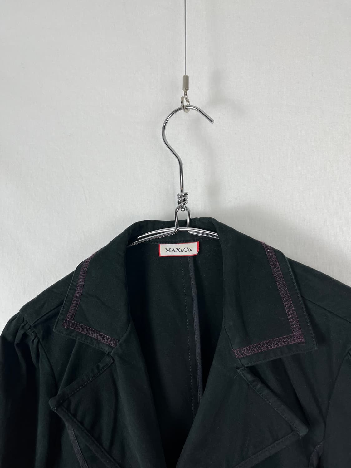 Max&co 코튼 퍼플 스티치 자켓 상품이미지6
