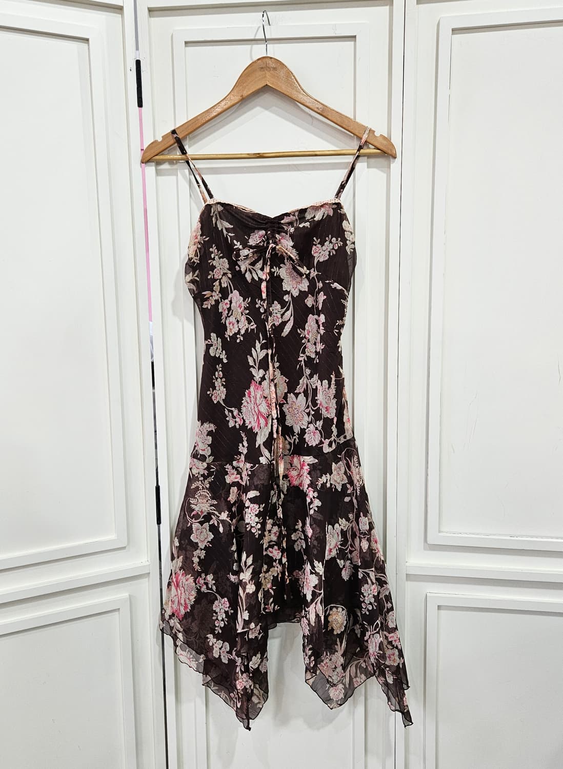 플라워 쉬폰 언발 원피스 상품이미지1