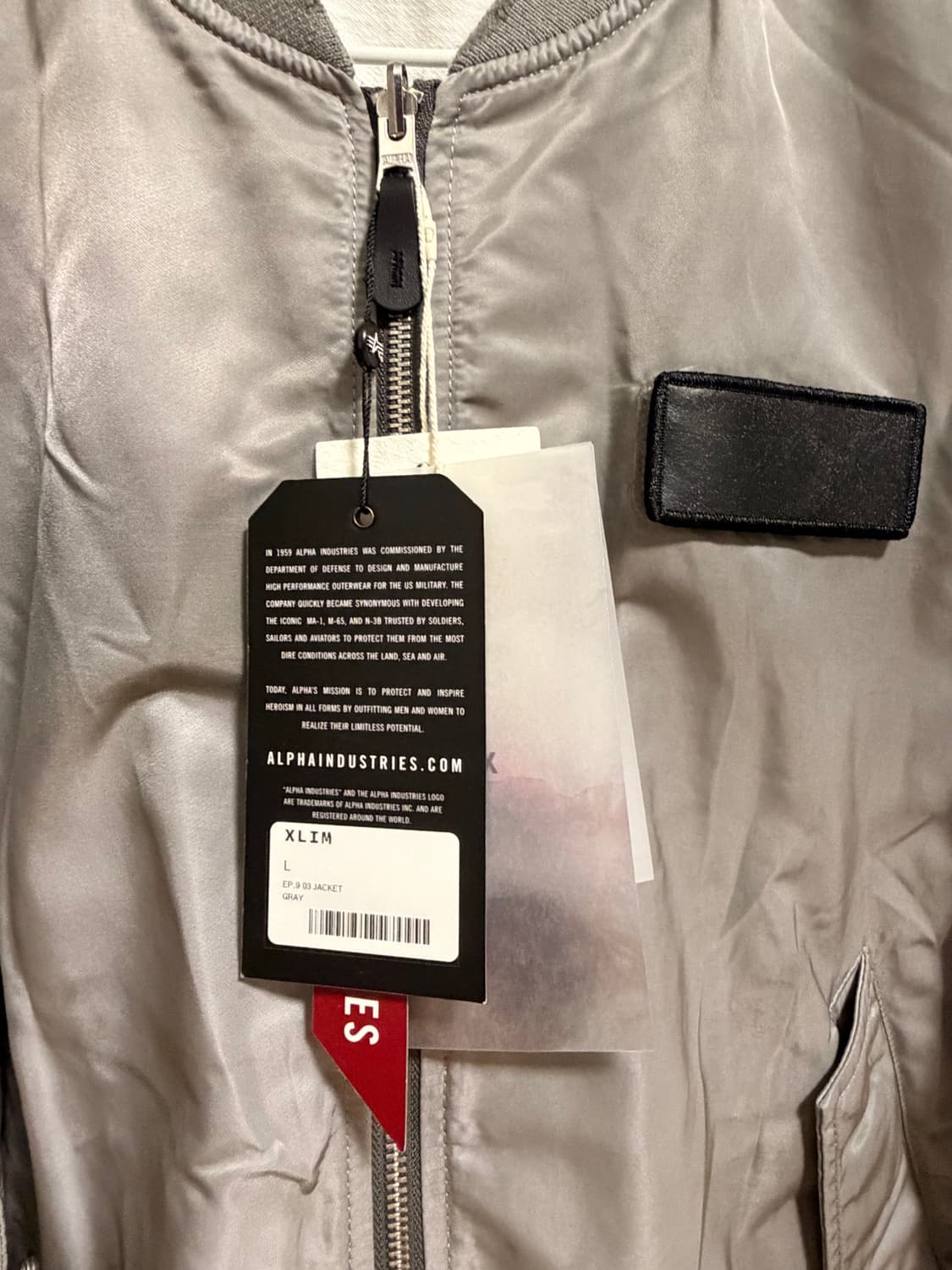 [새상품] xlim 엑슬림 알파인더스트리 자켓 L사이즈 상품이미지2