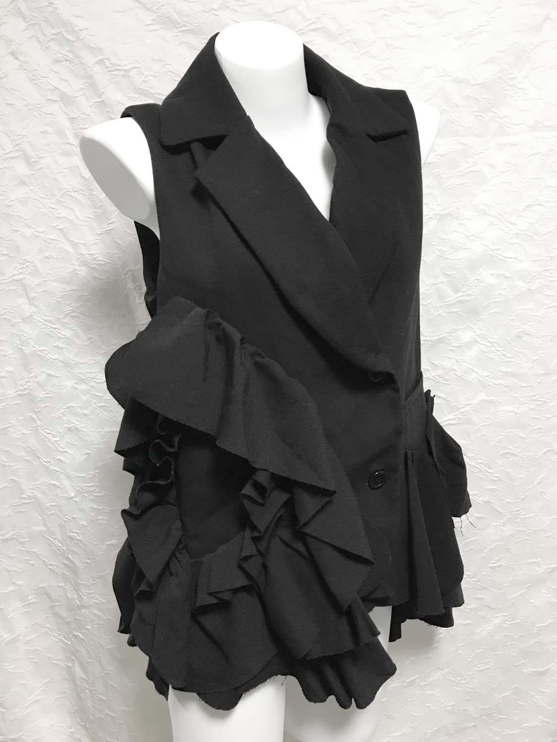 빈티지 아카이브 무드 러플 블레이저 베스트 상품이미지3