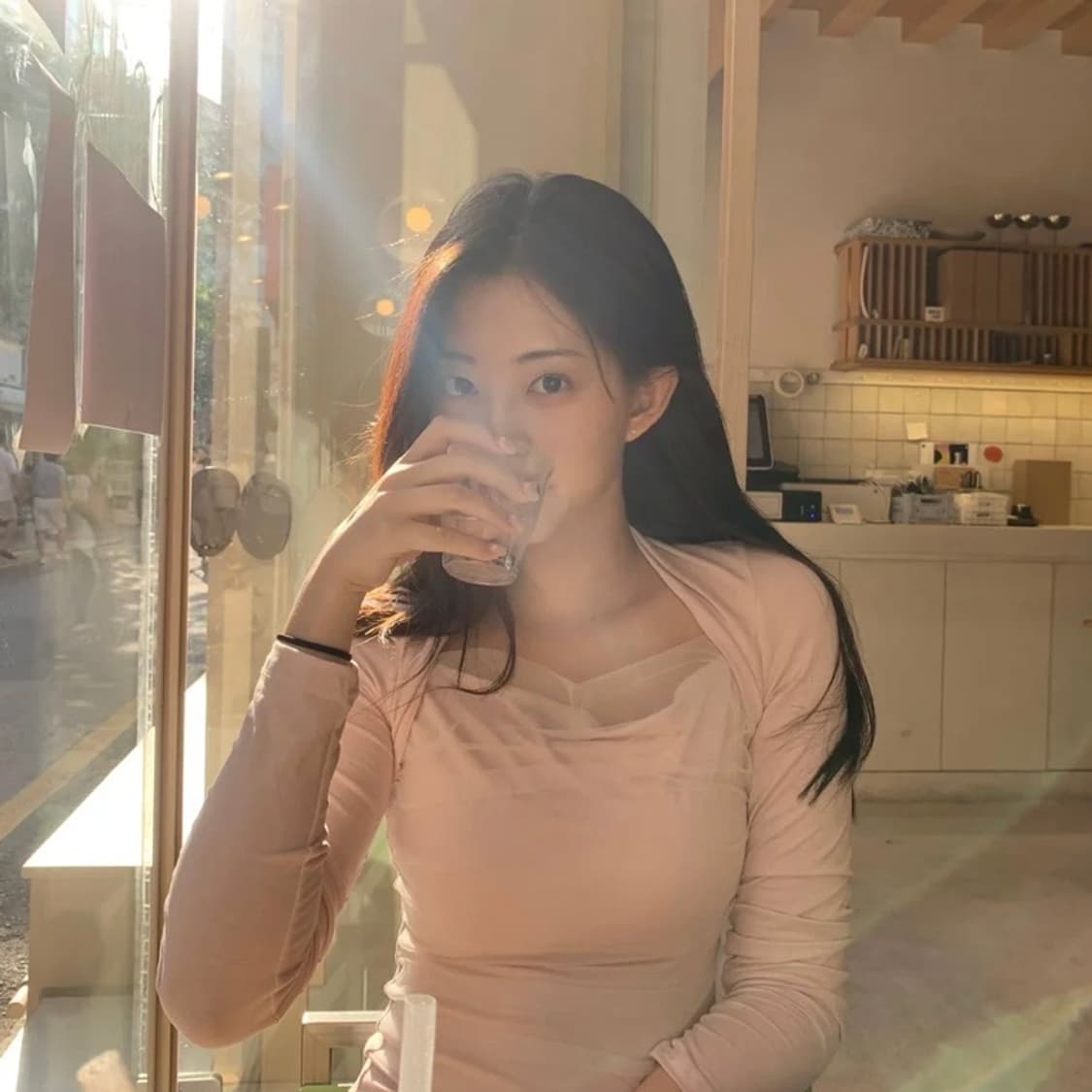 제니오 안느 볼레로 롱슬리브 (핑크) 상품이미지3