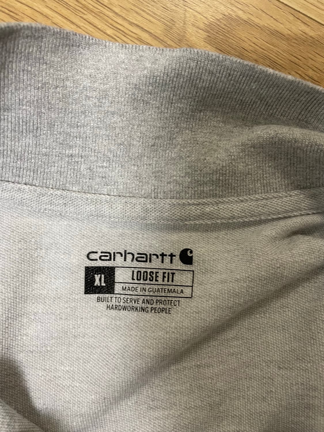 칼하트 회색 카라티 XL 상품이미지3