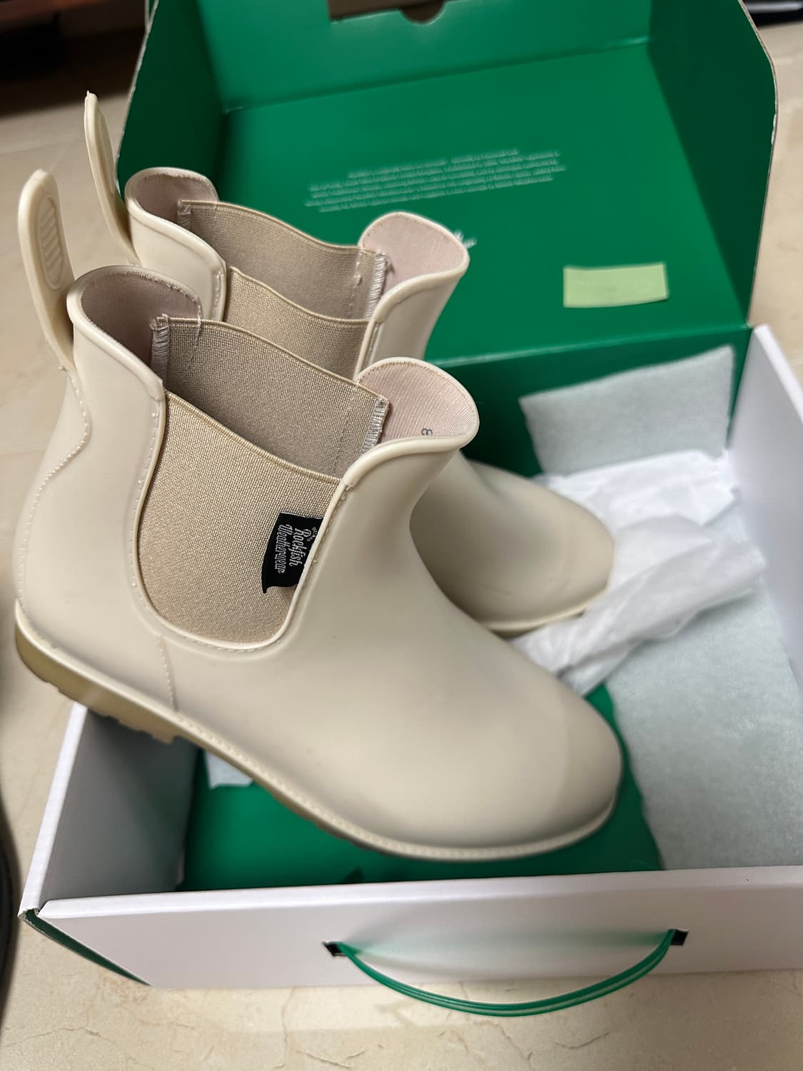 락피쉬웨더웨어 레인부츠 크림컬러 250 + 어쉬 블랙 레인부츠(240) 상품이미지7