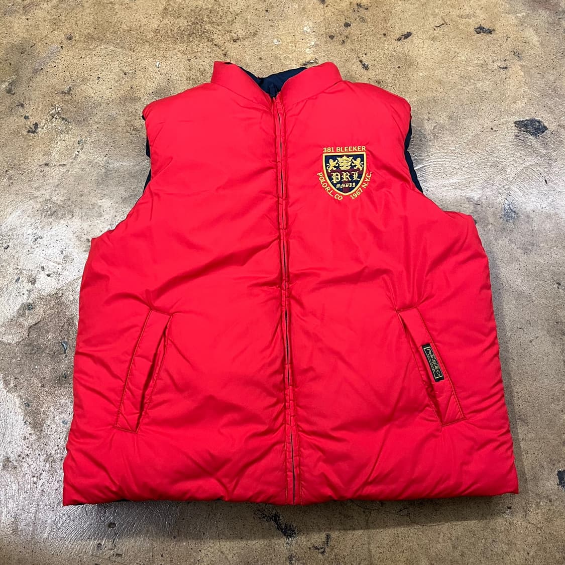 폴로 랄프로렌 양면 네이비 레드 리버시블 패딩 조끼  상품이미지5