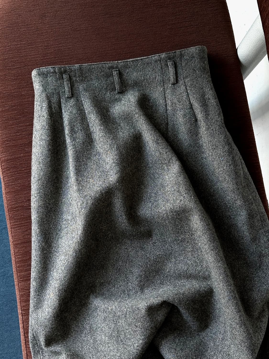 Tweed fabric panel loose skirt 상품이미지9