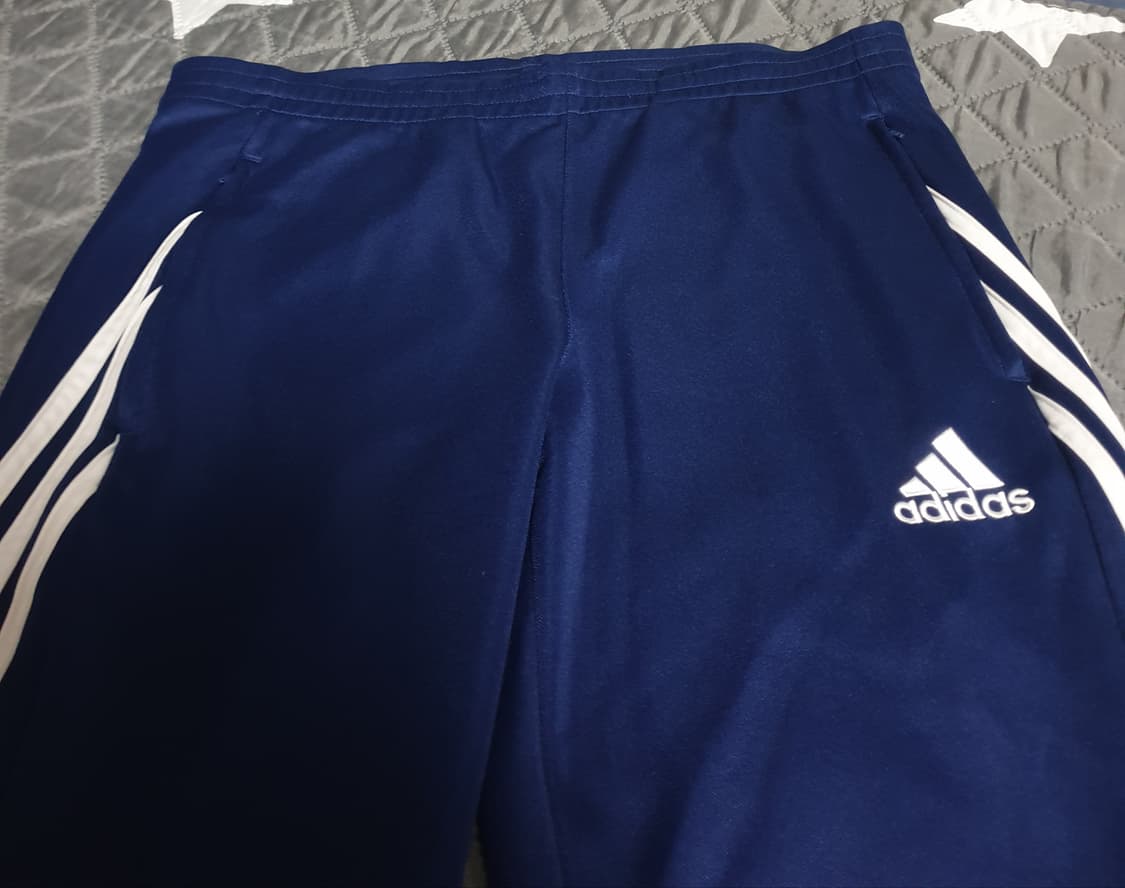아디다스 3선 사이드집업 슬림 트랙 팬츠 네이비 (M) 상품이미지2