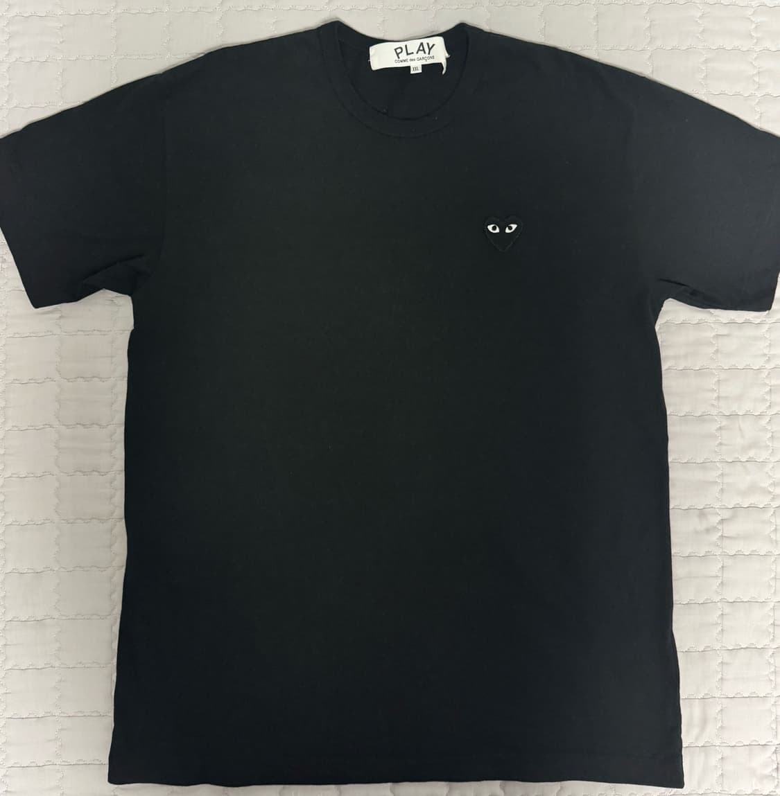 [XXL] 플레이 꼼데가르송 스몰 블랙 하트 티셔츠 블랙 상품이미지2
