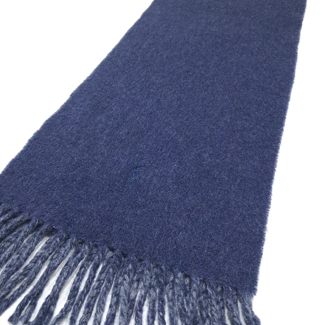 MX426 폴로 이태리판 램스울 양면 네이비 머플러 목도리 상품이미지3