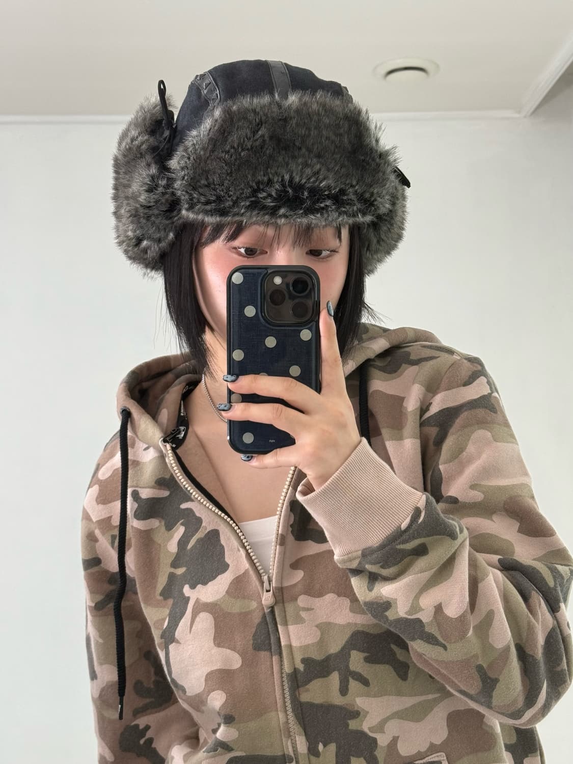 햇츠온 블랙 스터드 트루퍼햇 상품이미지3