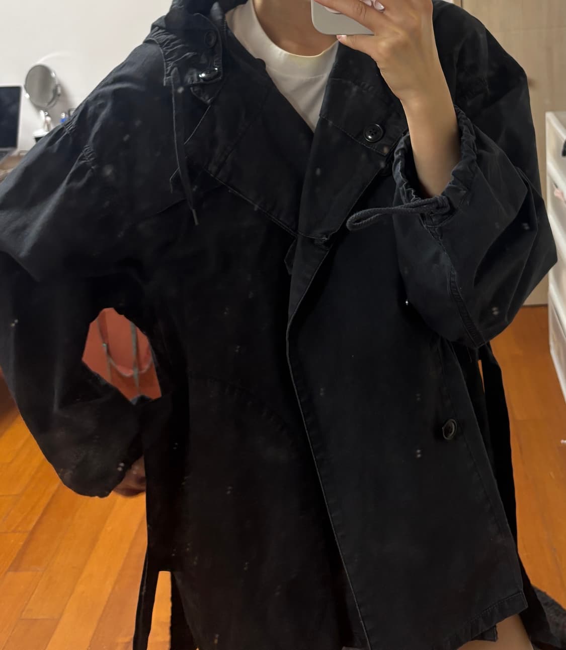 주카 Zucca 블랙 야상 자켓 상품이미지3