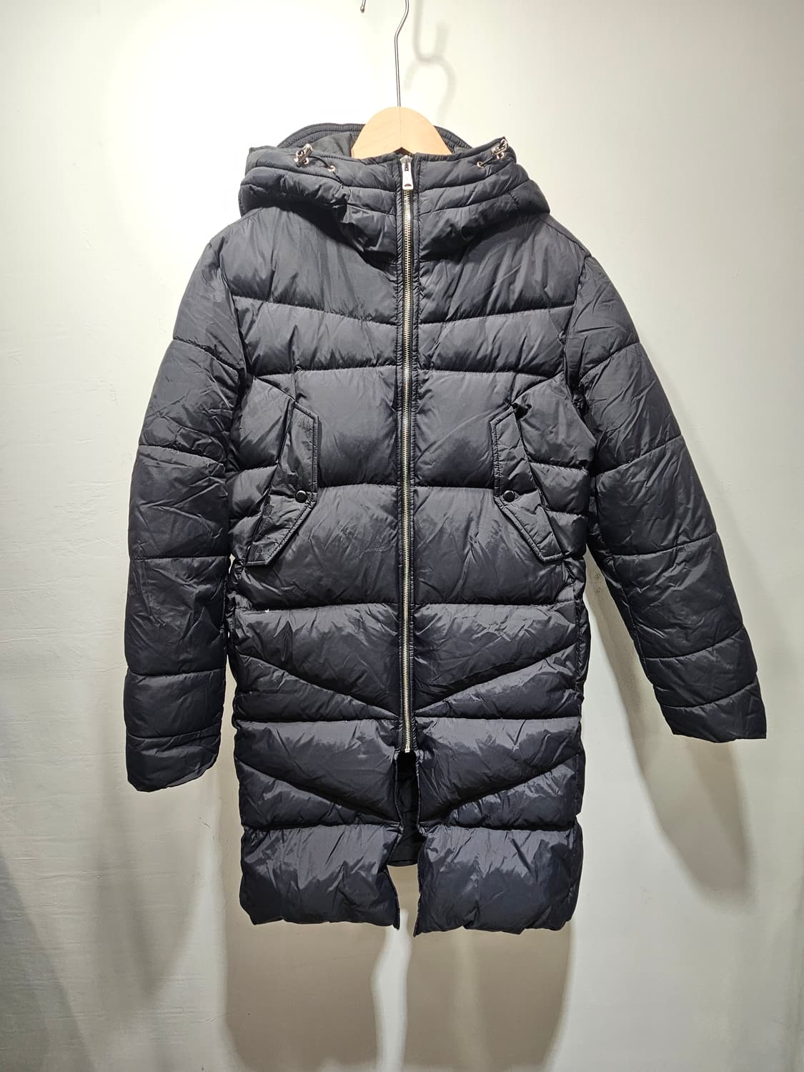 닉스(NIX) 블랙 오리털 롱패딩 90 상품이미지4