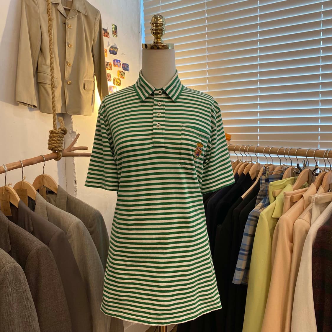 폴로랄프로렌 스트라이프 반팔 피케 셔츠 상품이미지2