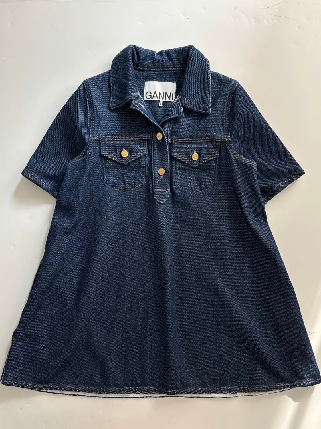GANNI 가니 데님 미디 원피스 상품이미지3
