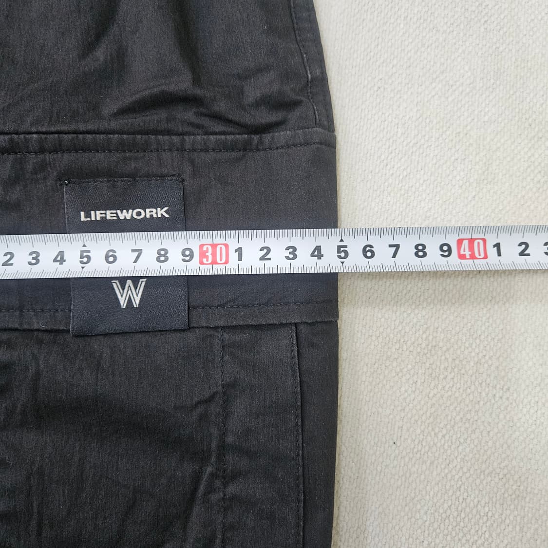 L 라이프워크 블랙 카고 조거 팬츠 0310Y 상품이미지6