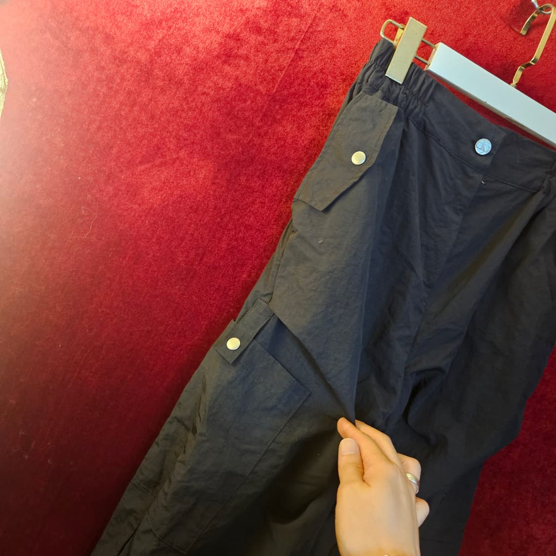 카키포인트 셔링 파라슈트 나일론 밴딩 팬츠 1 size 상품이미지8
