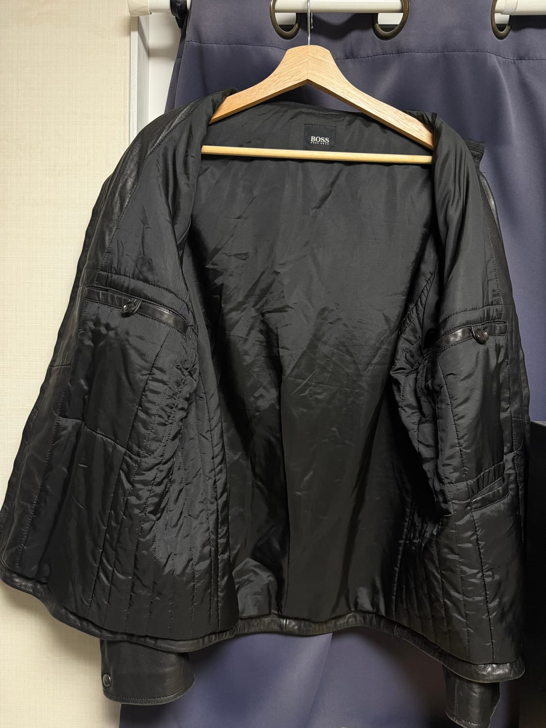 빈티지 휴고 보스 양가죽 자켓 (L~XL) 상품이미지4