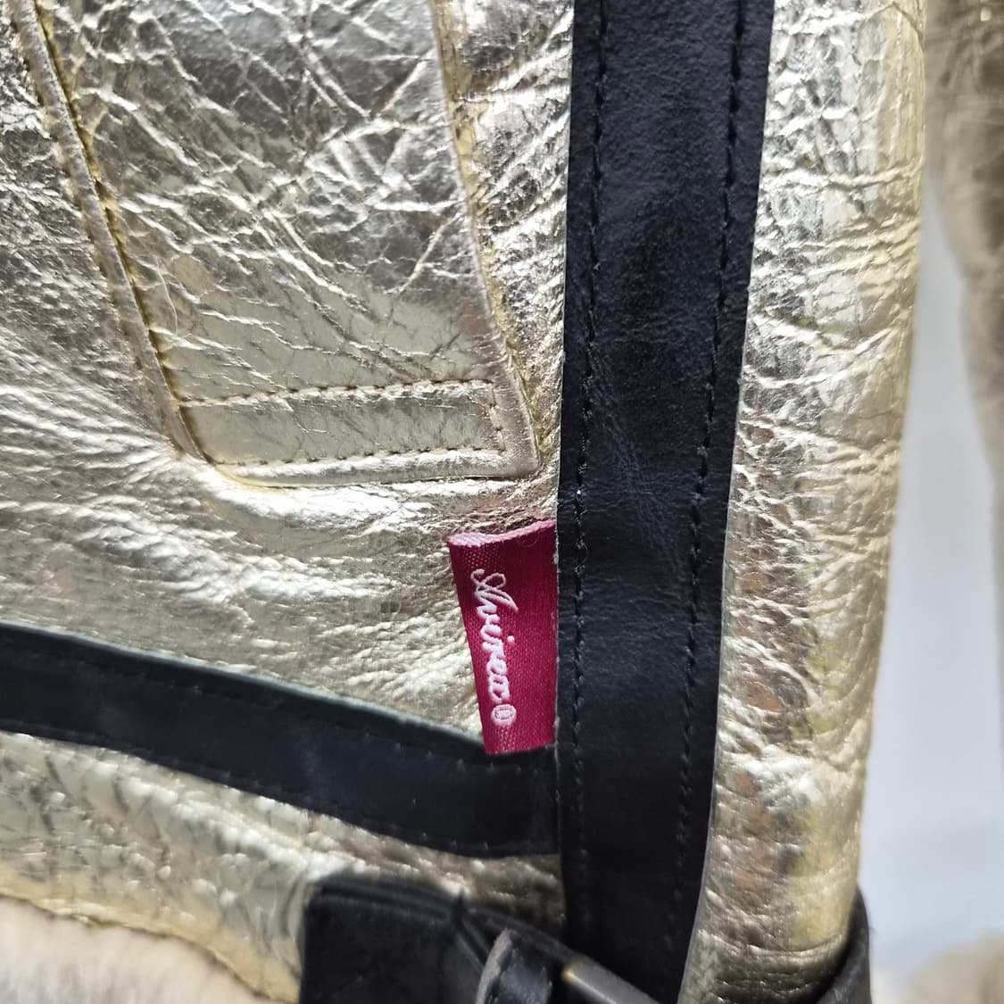 아비렉스 골드 무스탕 자켓 남성 M 상품이미지4