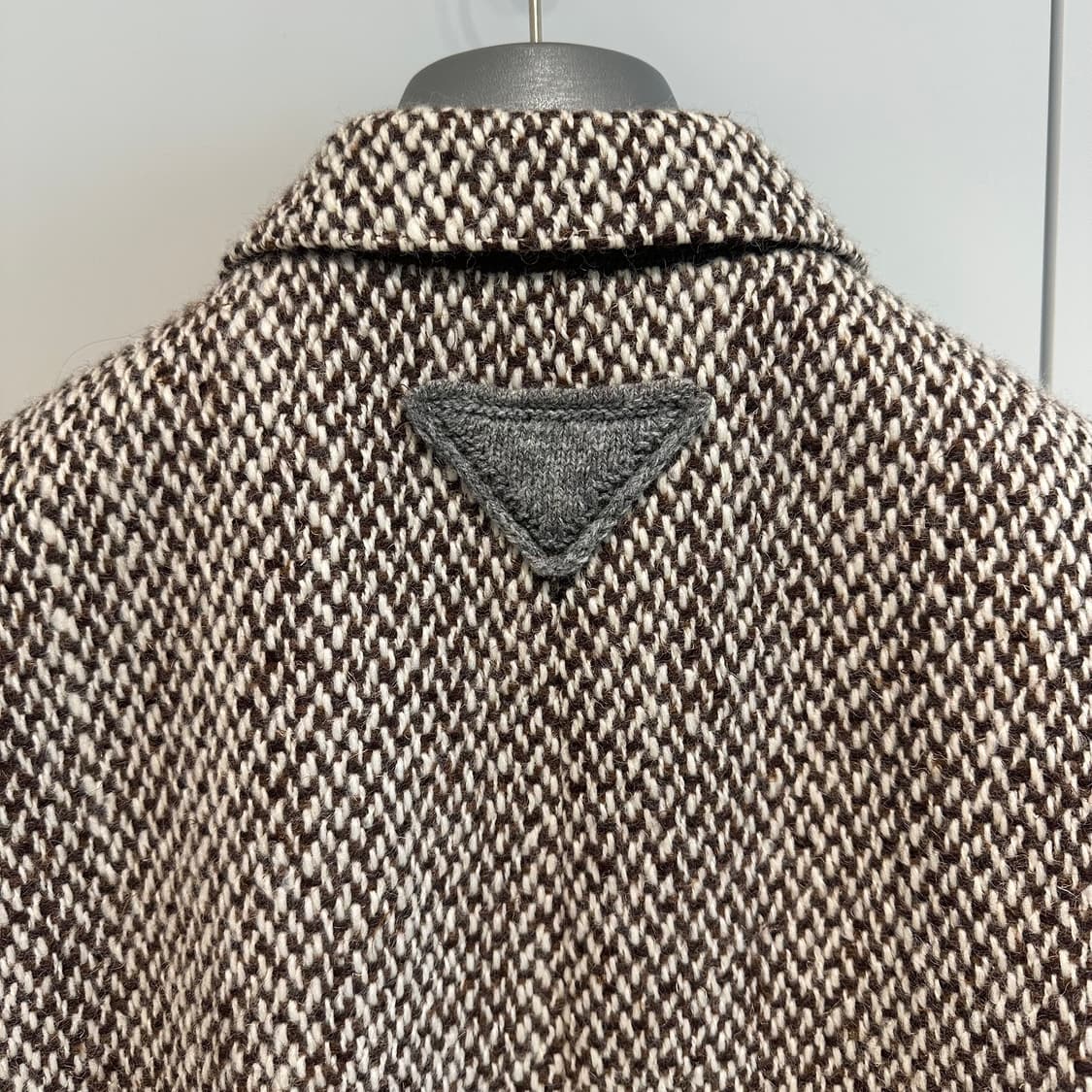 프라다 라프시몬스 24fw 도니골 트위드 오버코트 상품이미지1