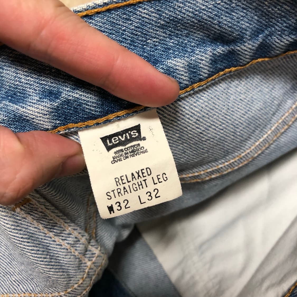(32) 00's 리바이스 Levi's 550 릴렉스드핏 연청 쇼츠 반바 상품이미지5