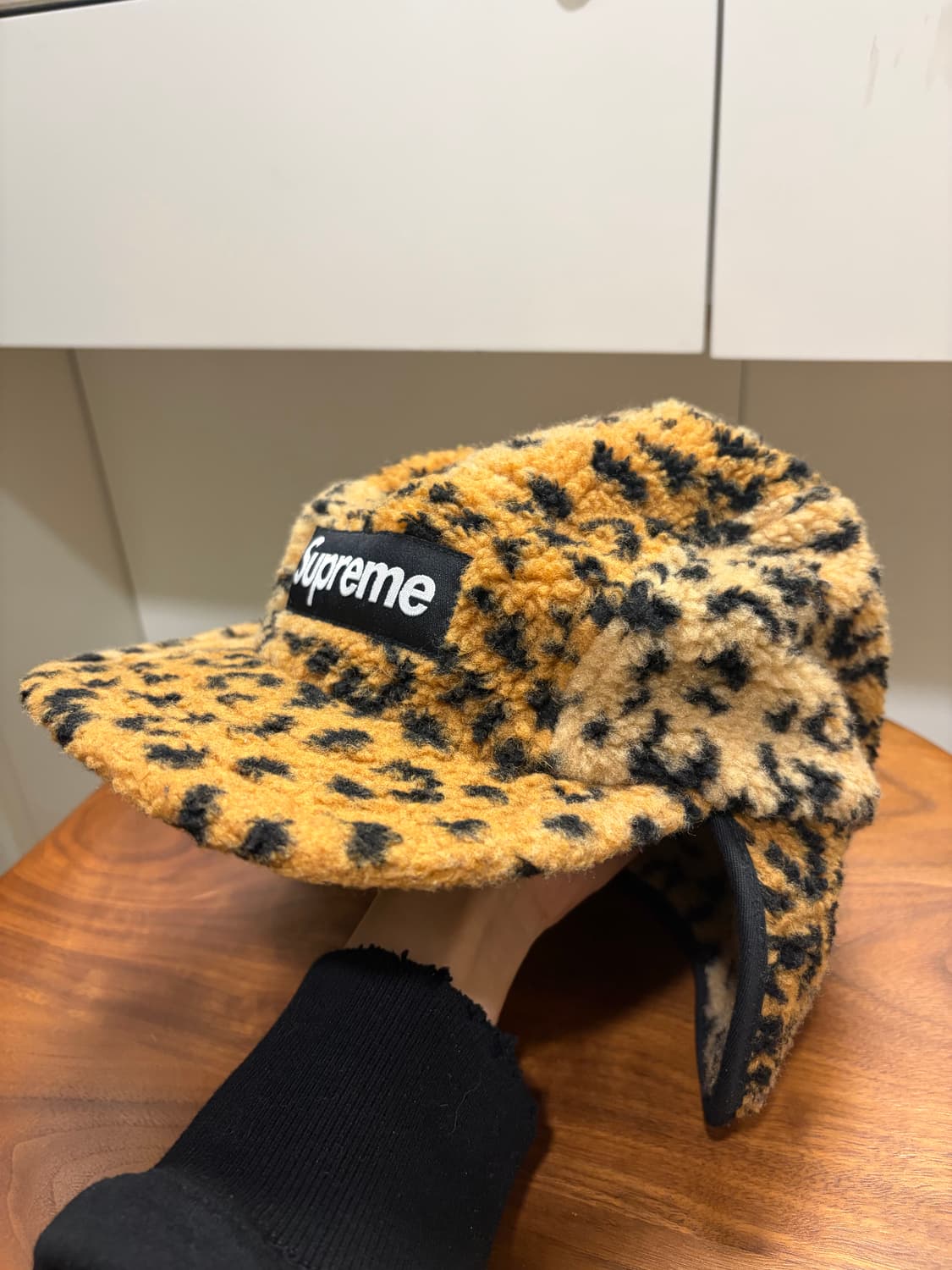 슈프림 이어플랩 호피 레오파드 털모자 상품이미지3