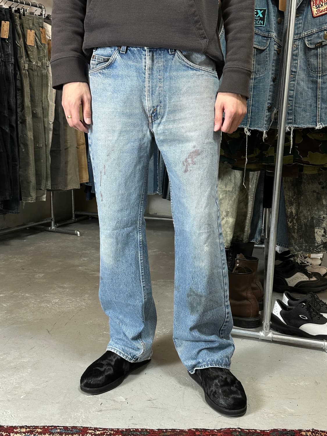 80's USA Made 빈티지 리바이스 517 오렌지탭 부츠컷 상품이미지1