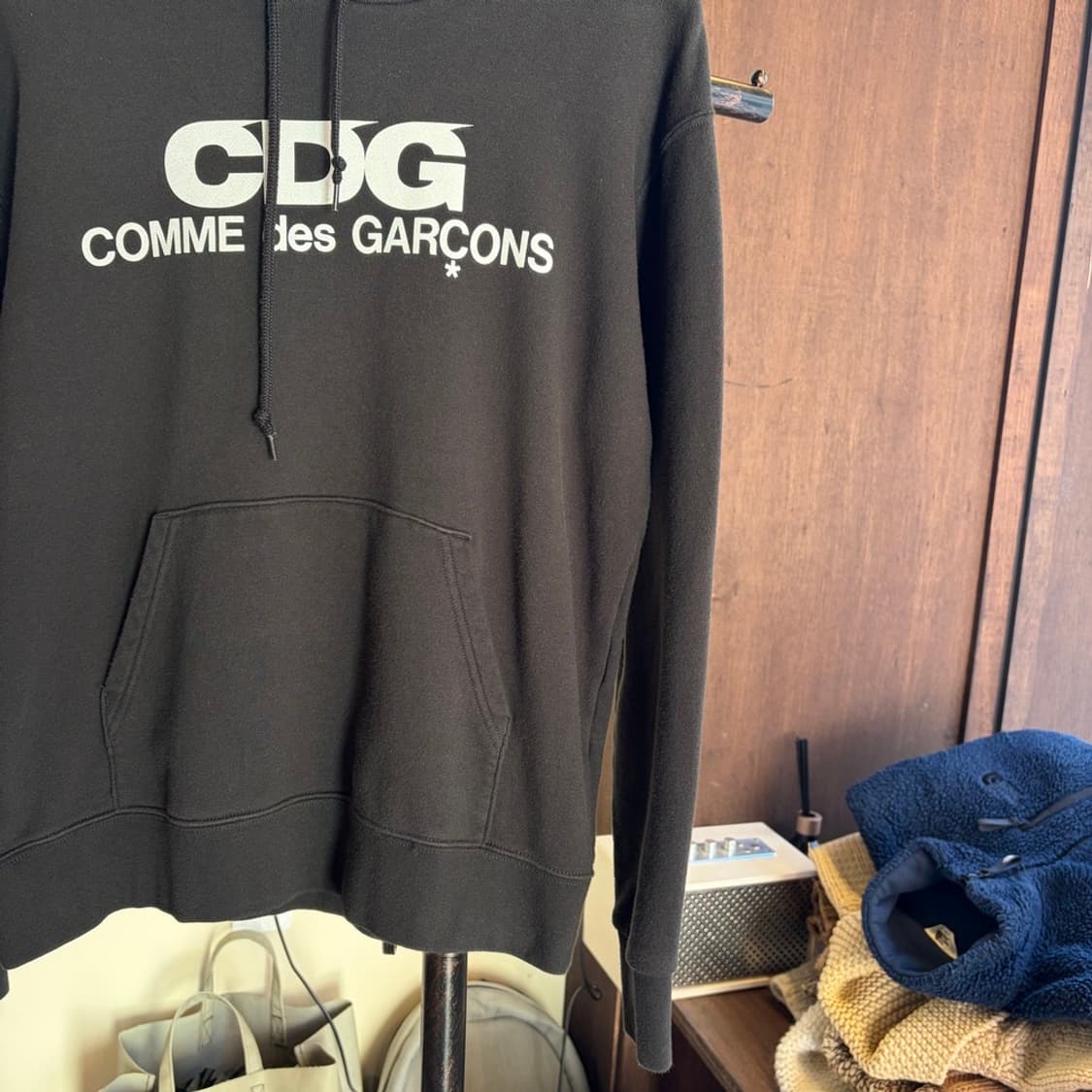 15479 - 꼼데가르송 블랙 CDG 후드티 상품이미지4