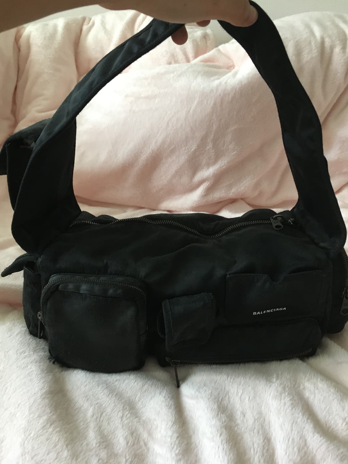 발렌시아가 슈퍼비지 스몰 블랙 토트백 상품이미지1