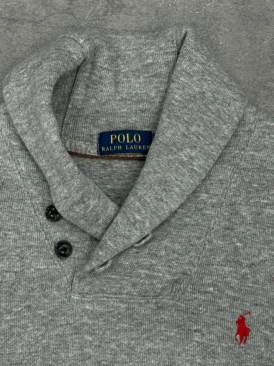 폴로 숄카라 맨투맨 그레이 상품이미지3