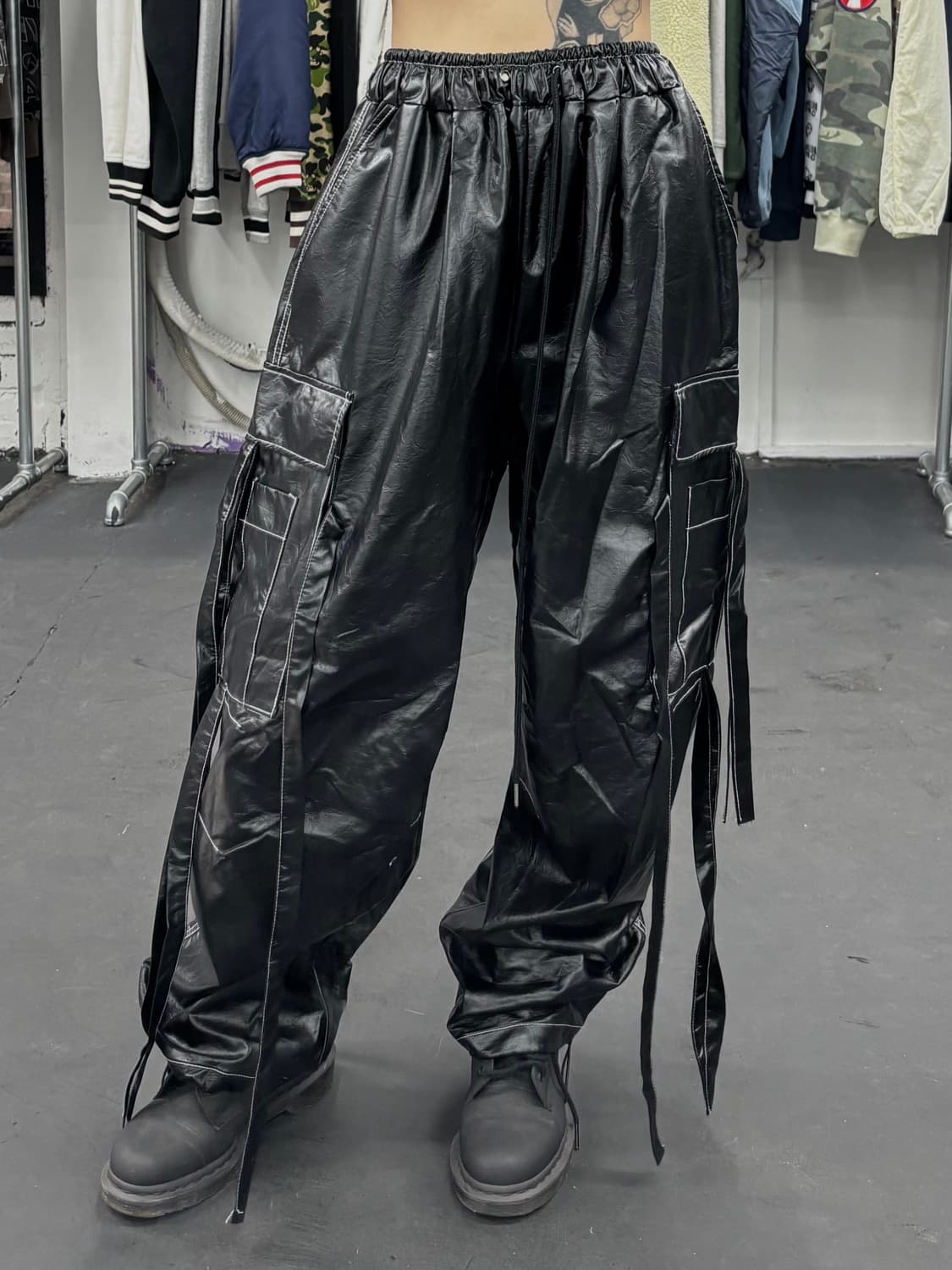 VTG 글로시 밴딩 카고팬츠 상품이미지1