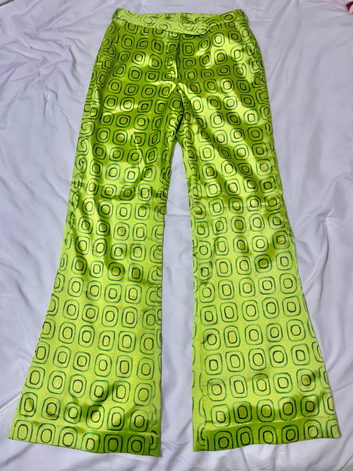 그래픽 실크 팬츠 상품이미지1