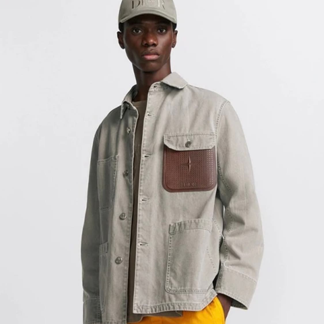 [S+급/46] 24SS 디올 x 스톤아일랜드 코튼 캔버스 자켓 그레이 상품이미지8