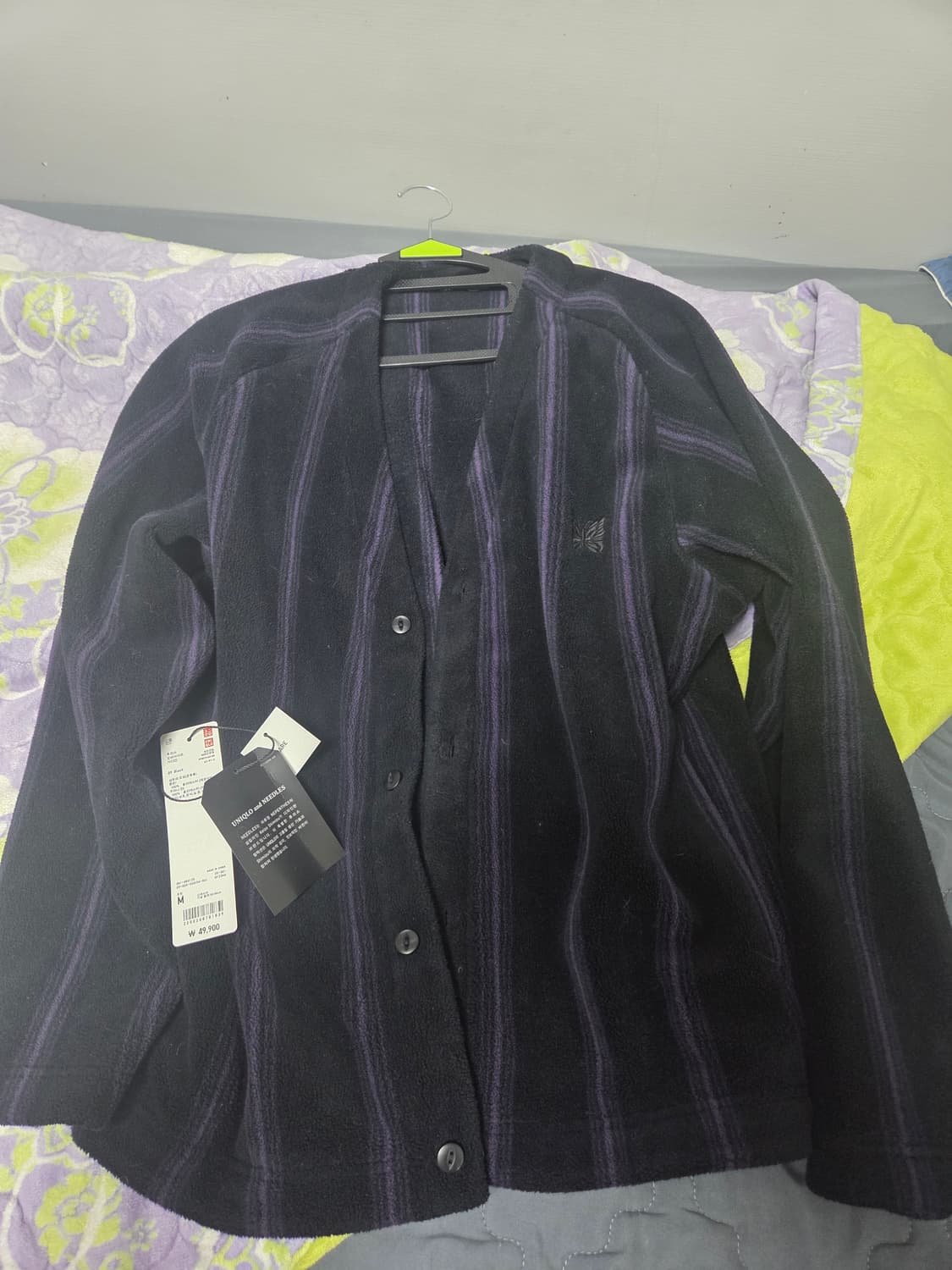 유니클로x니들스 후리스가디건 검보 M 상품이미지1