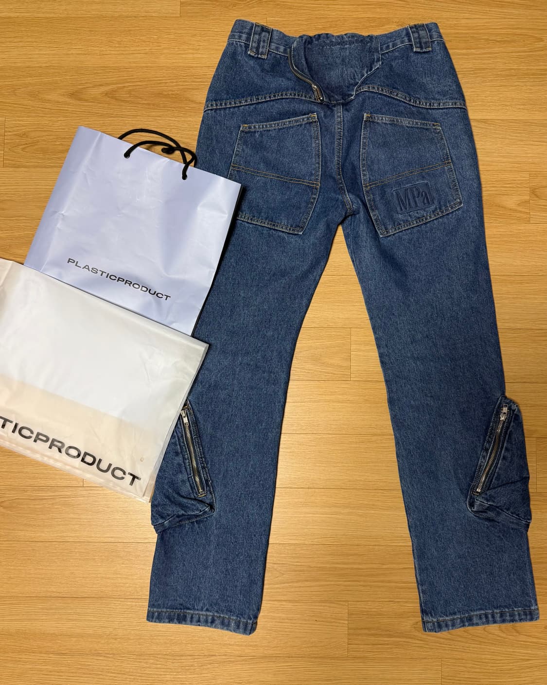 [S] 플라스틱 프로덕트 MPa ANKLE CARGO PANTS BLUE 상품이미지1