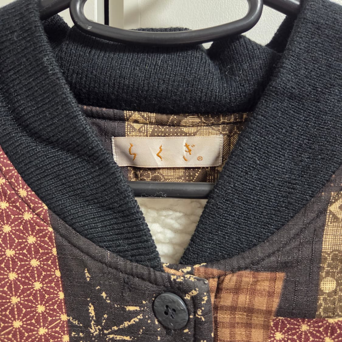 Made in Japan 패치워크 플리스 자켓 L(100) 상품이미지3