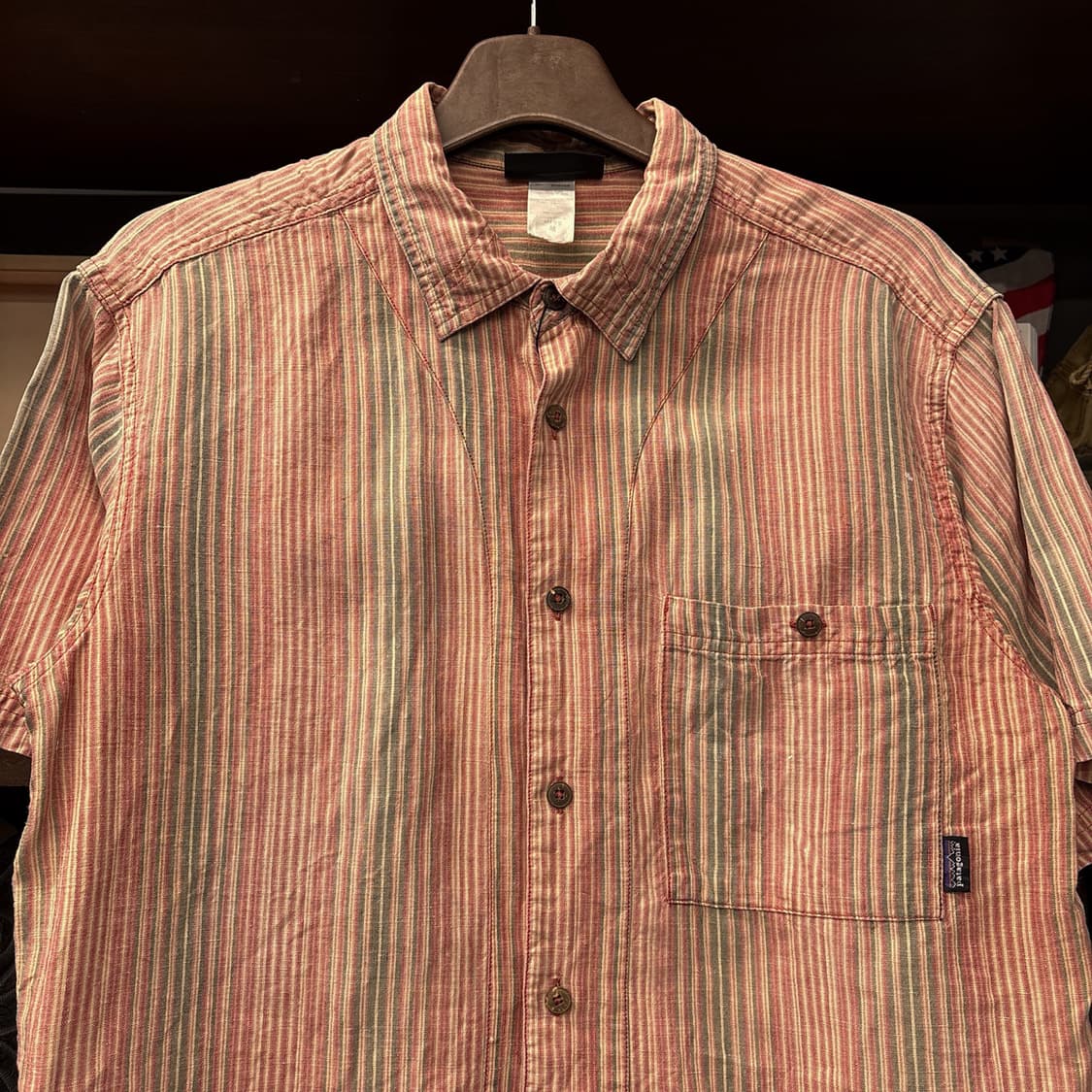 00s 파타고니아 오가닉코튼 헴파시스 스트라이프 린넨셔츠 N1023 상품이미지3