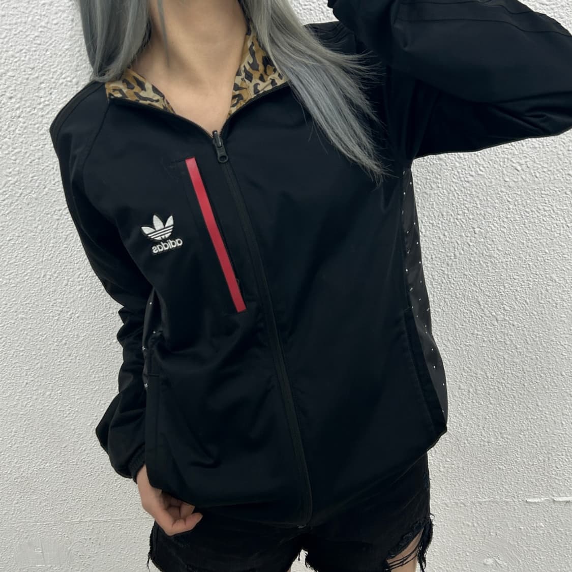 아디다스 리버시블 레오파드 바람막이 90 상품이미지3
