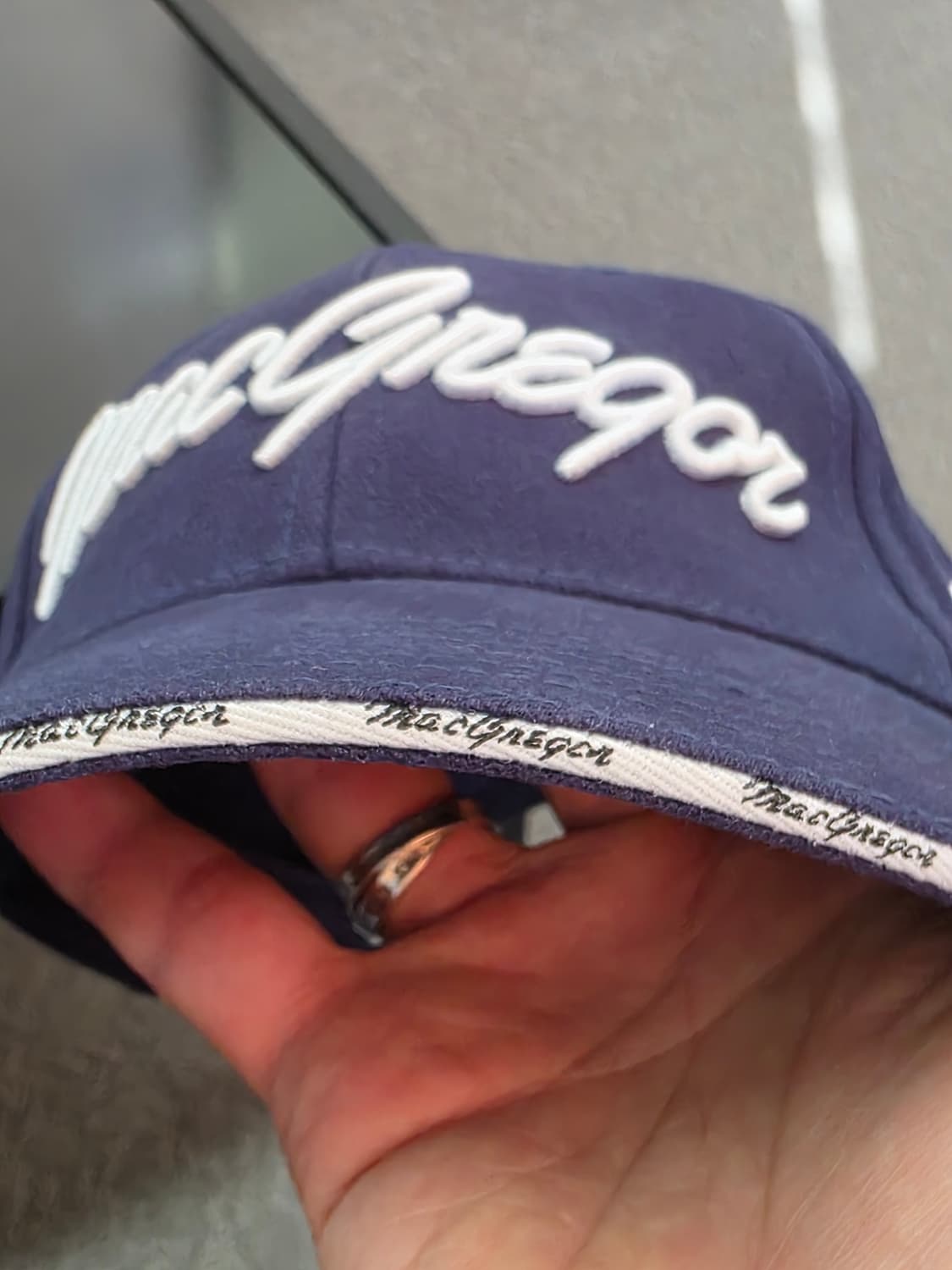 맥그리거 자수 로고 네이비 골프 모자 볼캡 상품이미지3