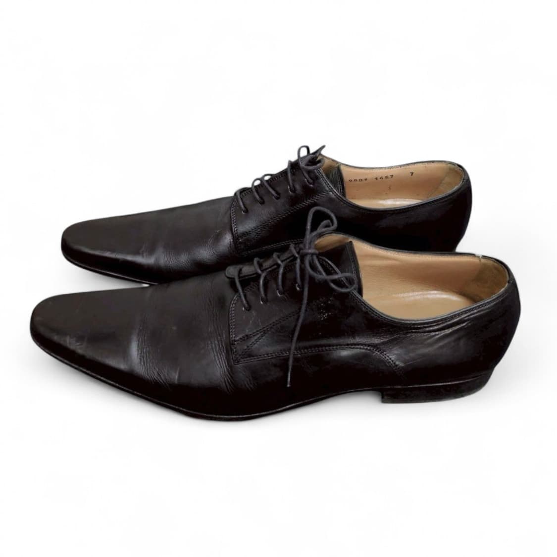 돌체앤가바나 레더 플레인토 더비슈즈 상품이미지3