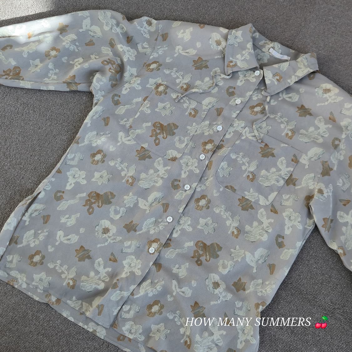 Japanese Vintage 패턴 블라우스 상품이미지4