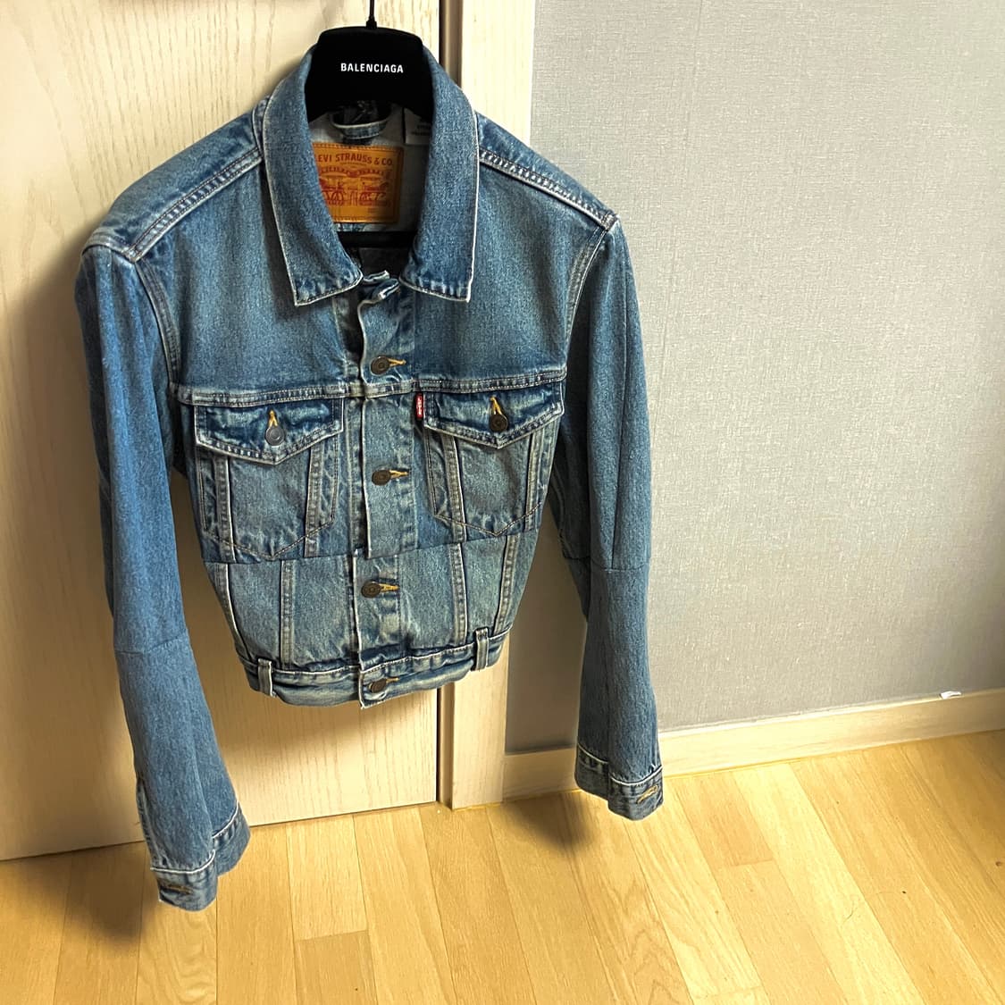 (L) Vetements 17AW 베트멍 리바이스 데님자켓 상품이미지1