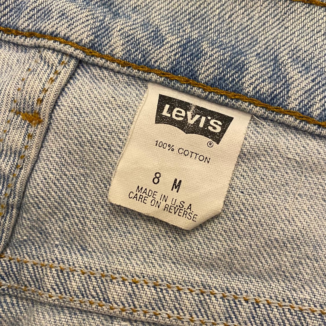 (27inch) 90s 빈티지 리바이스 데님 청 반바지 상품이미지7