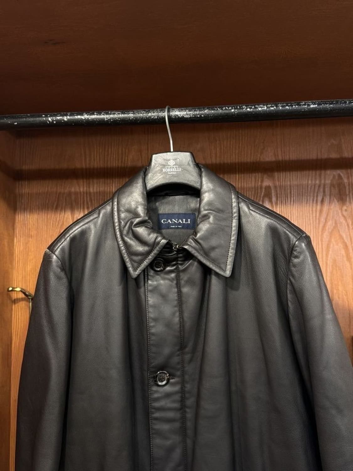 카날리 레더 코트 상품이미지2