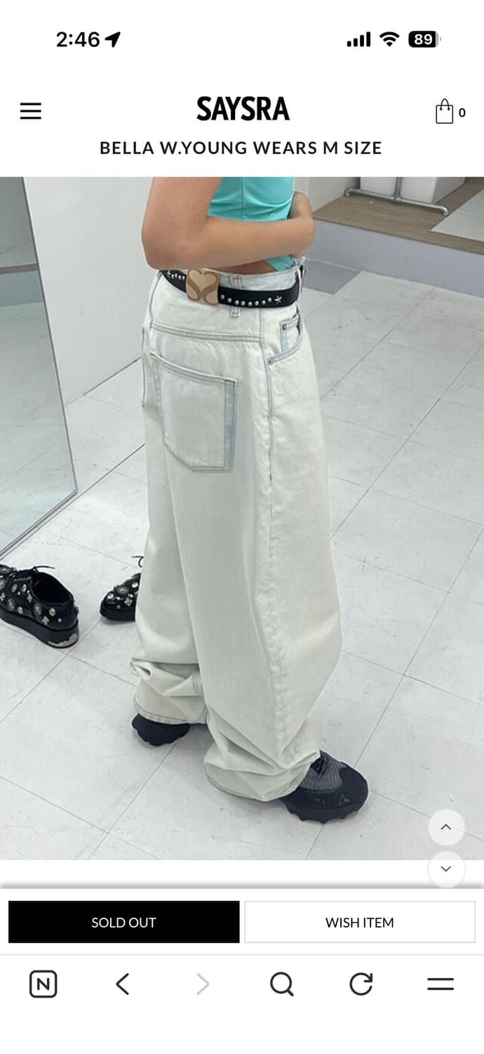 세이스라 WIDE-LEG JEANS S 상품이미지4