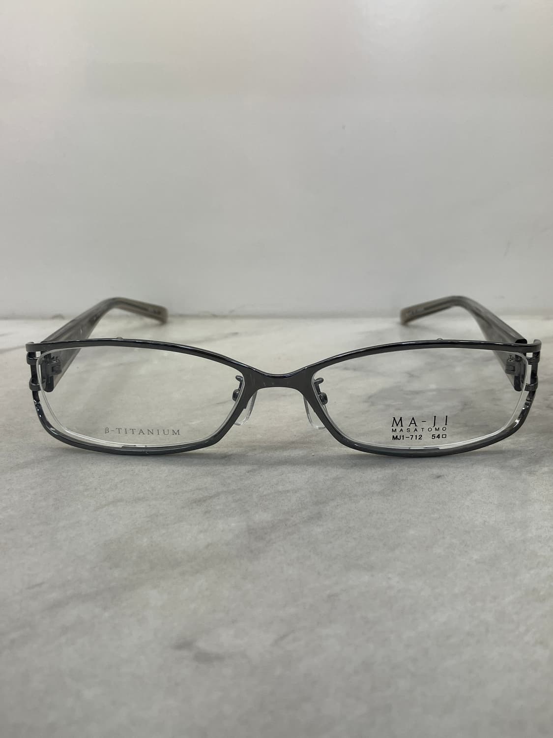 마지 마사토모 MAJI Masatomo 딥실버 스퀘어 와이어 메탈테 안경 상품이미지5