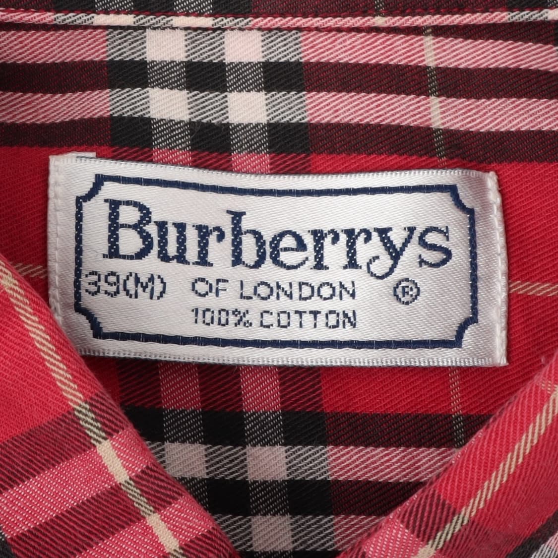 버버리 레드 핑크 노바체크 포켓 로고 셔츠 상품이미지8